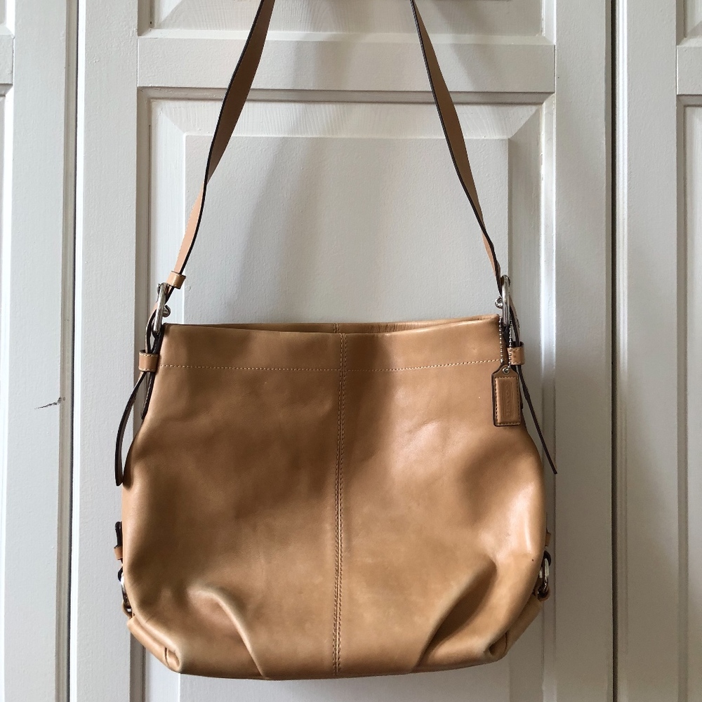 Coach Tan Leather Shoulder Bag